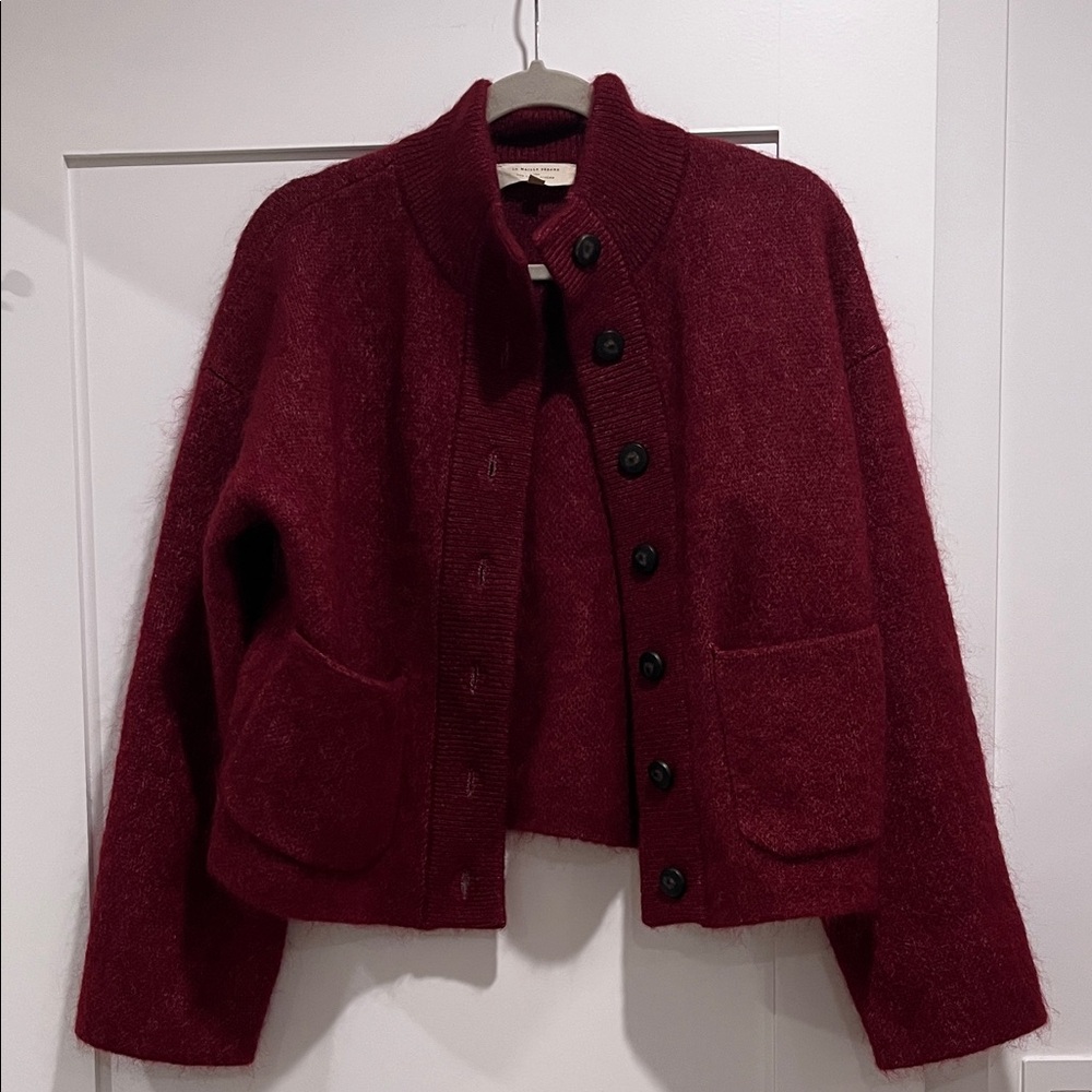 Sezane Thais Jacket Burgundy Small